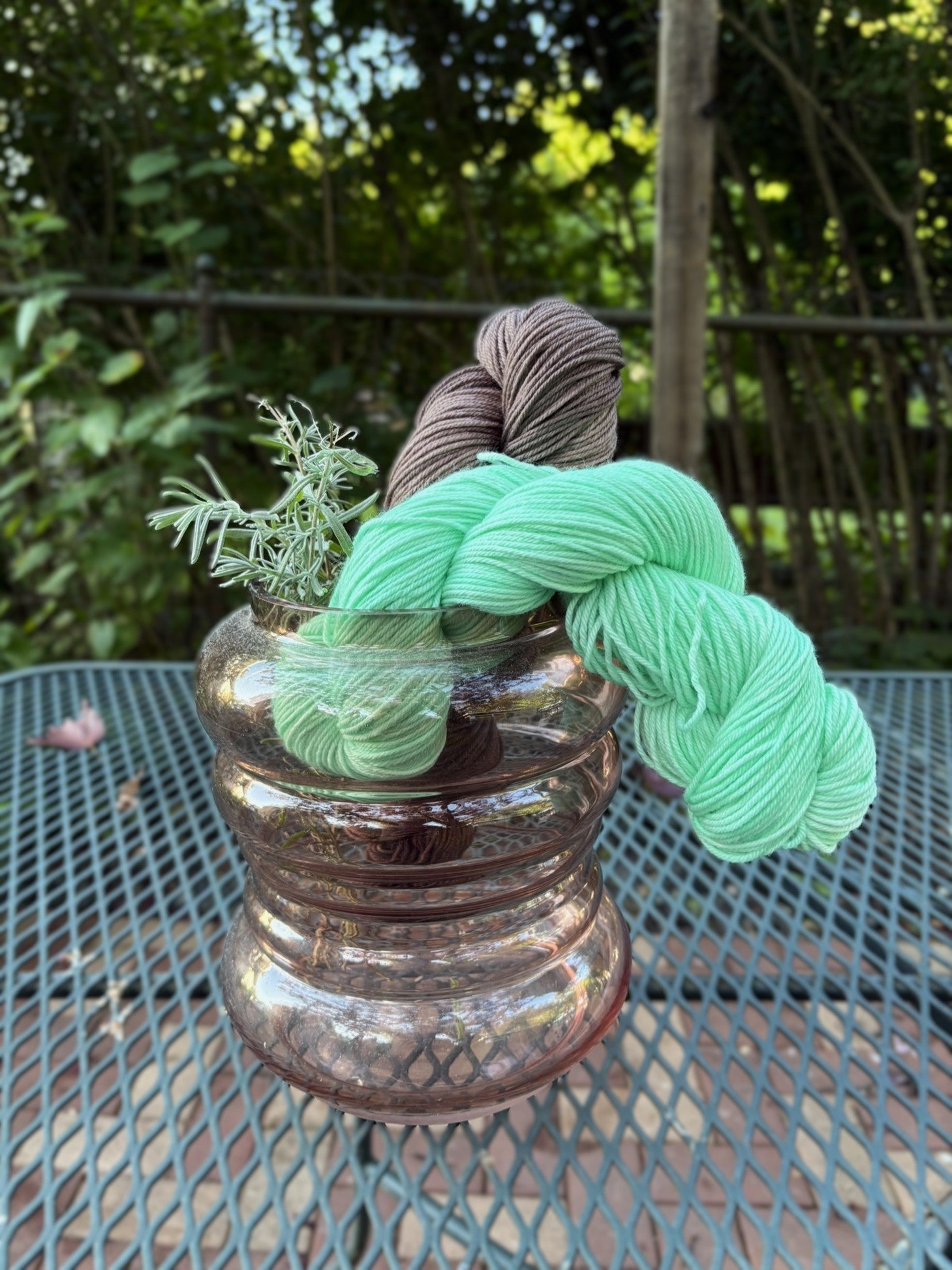 Luxe Apothecary Hand Dyed Yarn Knitting Kit - colorwork fantasy - thespinninghand