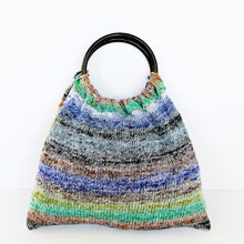 Load image into Gallery viewer, Market Bag Knitting Kit - Includes Noro Yarn, purse handles, needles - thespinninghand
