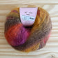 Multicolor mohair yarn - Louisa Harding Amitola Brushed - 307 Tango - thespinninghand