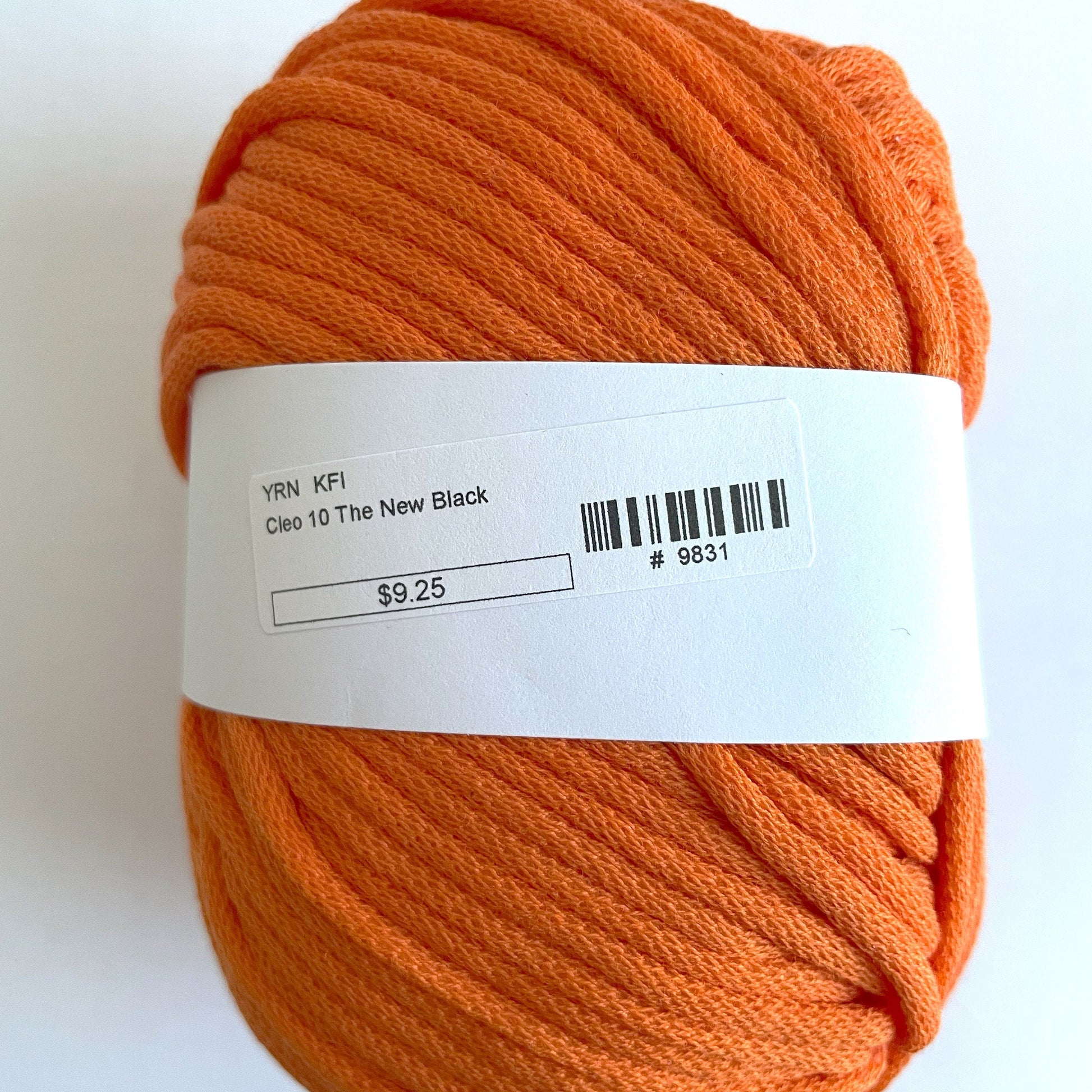 Orange Conway + Bliss Cleo yarn - 98 yards per skein - Aran weight yarn - thespinninghand