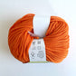 Orange Conway + Bliss Cleo yarn - 98 yards per skein - Aran weight yarn - thespinninghand
