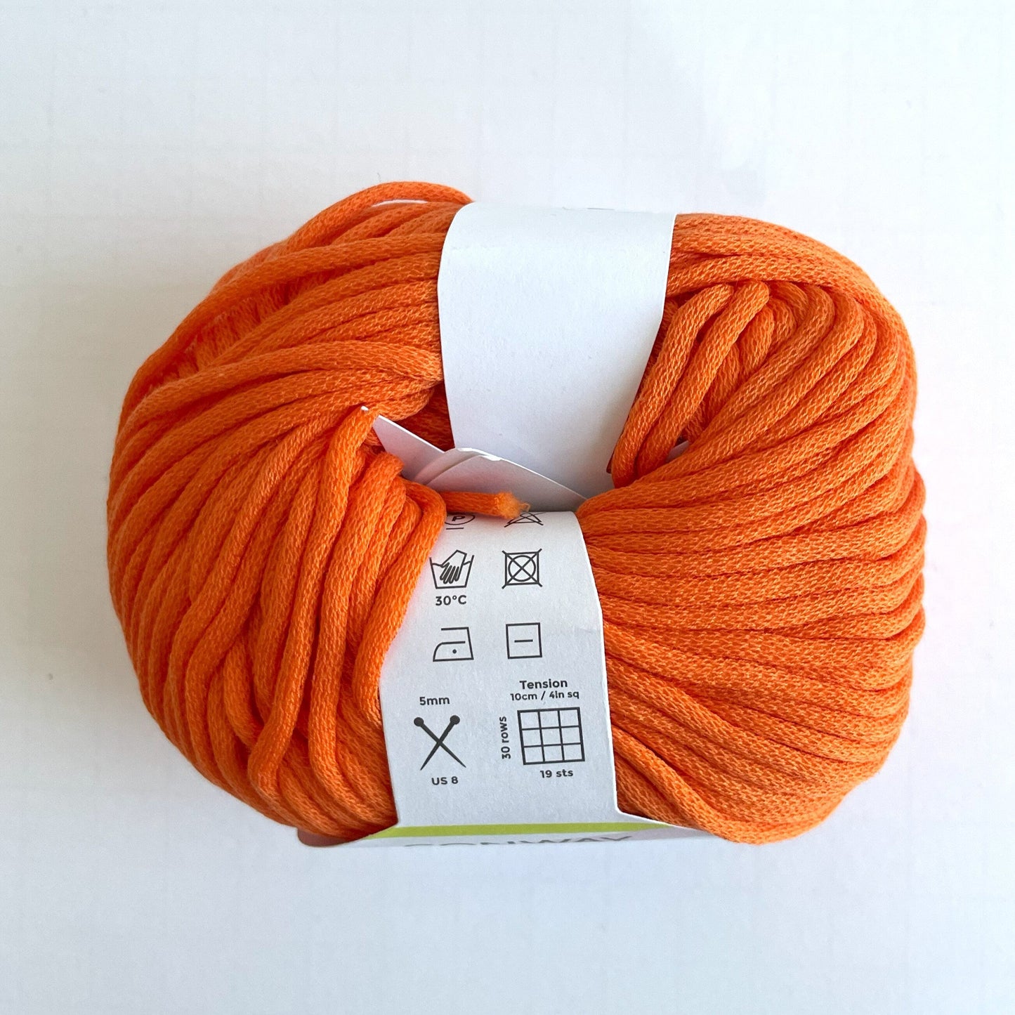 Orange Conway + Bliss Cleo yarn - 98 yards per skein - Aran weight yarn - thespinninghand