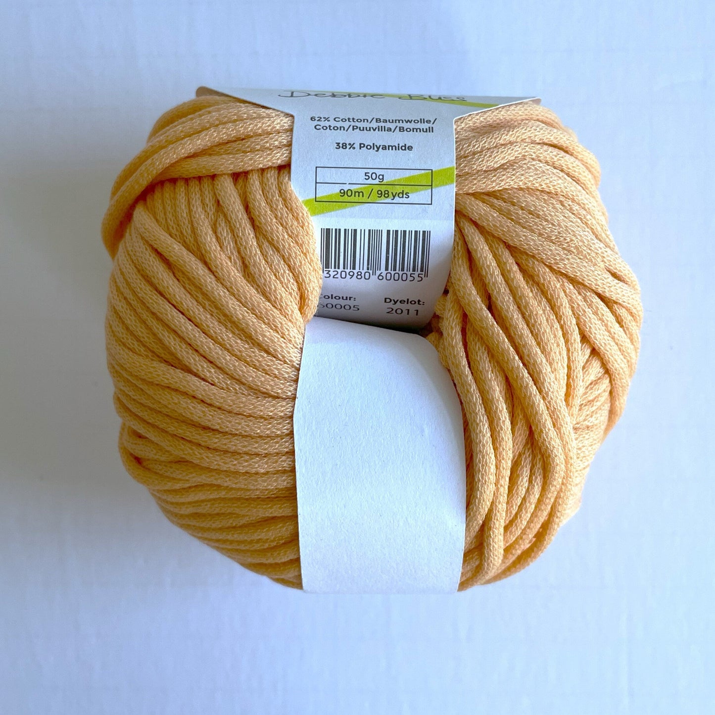 Peach Cleo yarn - color 05 Just Peachy - Conway and Bliss - 98 yards - thespinninghand
