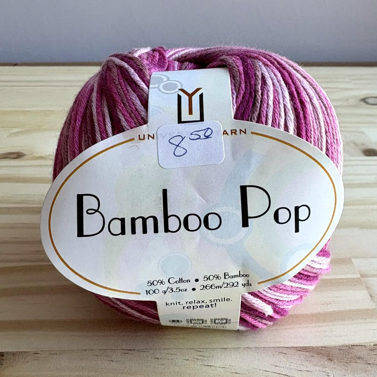 Pink multi Bamboo Pop - cotton bamboo yarn - 292 yards each - color 206 Pink Joy - thespinninghand