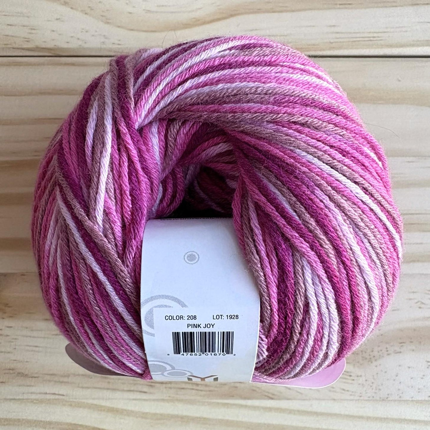 Pink multi Bamboo Pop - cotton bamboo yarn - 292 yards each - color 206 Pink Joy - thespinninghand