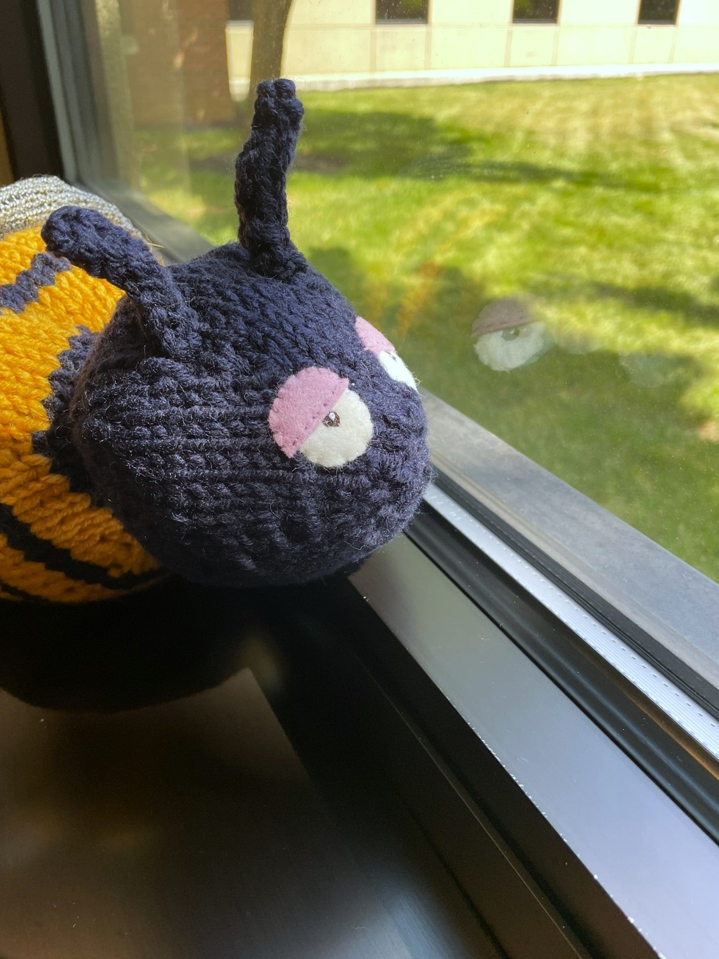 PREORDER: Bee Kind Stuffie - Knit Bumblebee Plushie - thespinninghand