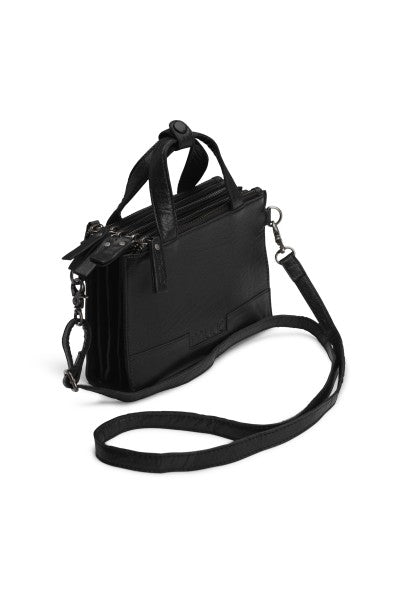 PREORDER Dac Crossbody Leather Bag by muud - 5 zipper compartments - thespinninghand