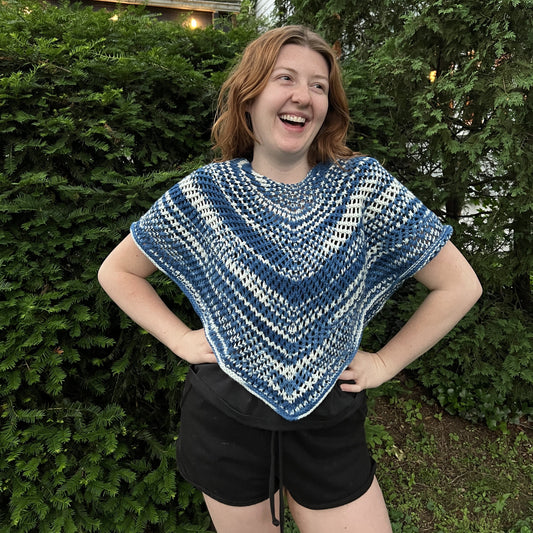 PREORDER: Indigo Waves Hand Dyed Yarn Knitting Kit Subscription - thespinninghand