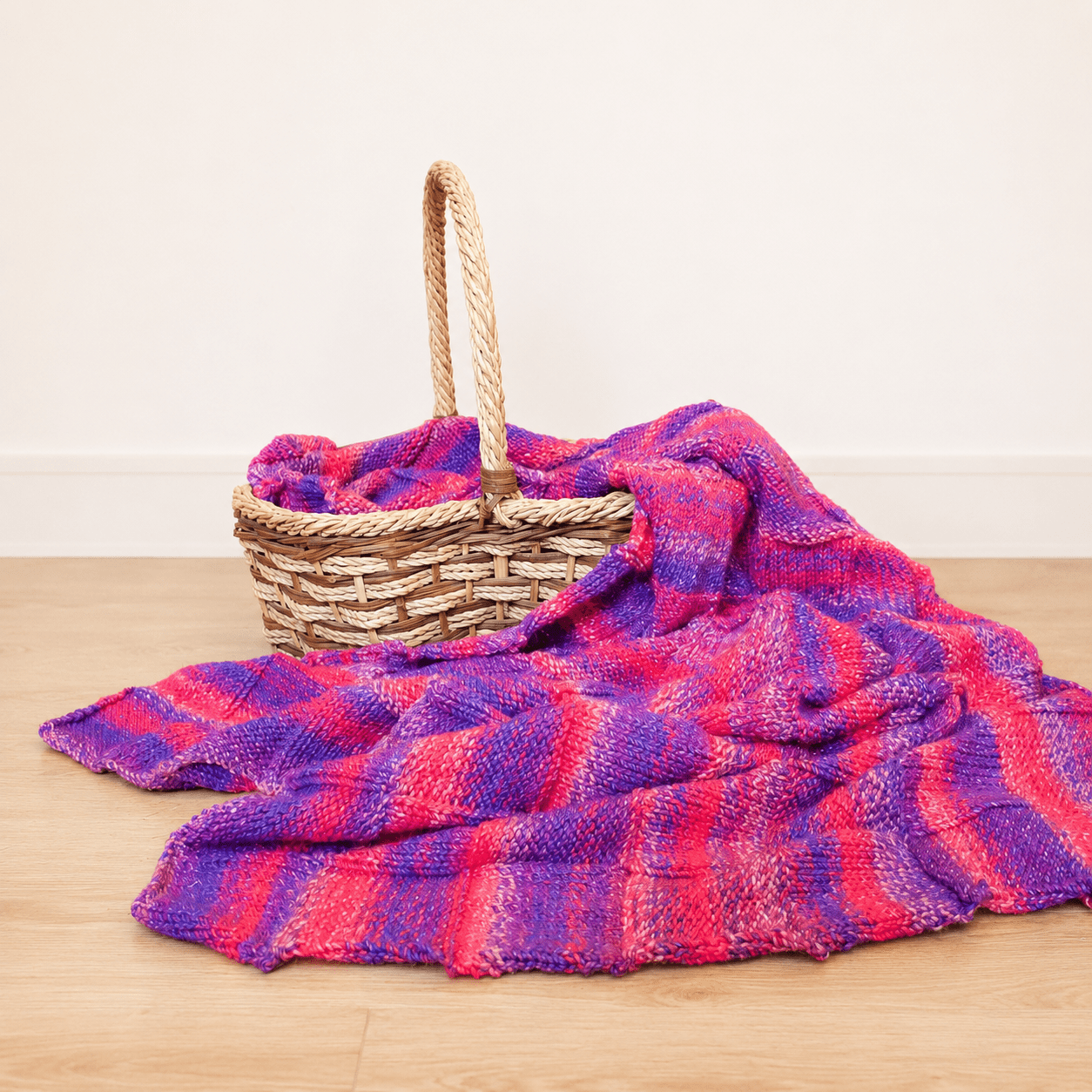 PREORDER Learn to Knit Blanket Kit - Already cast on for you! - thespinninghand
