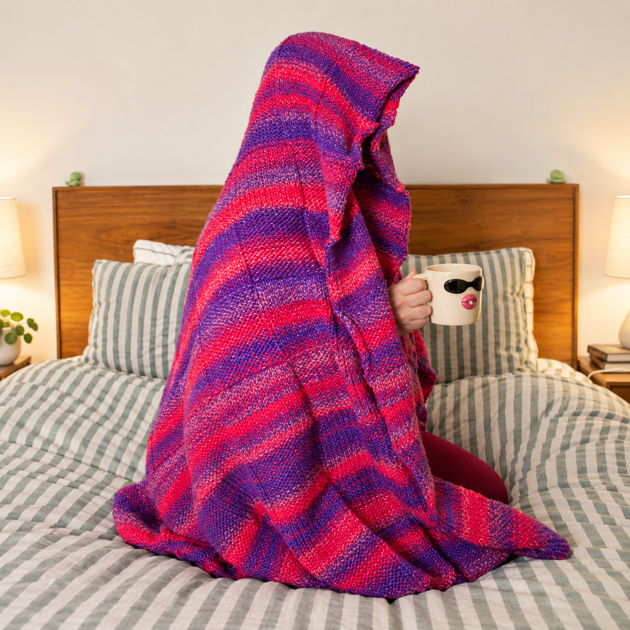 PREORDER Learn to Knit Blanket Kit - Already cast on for you! - thespinninghand