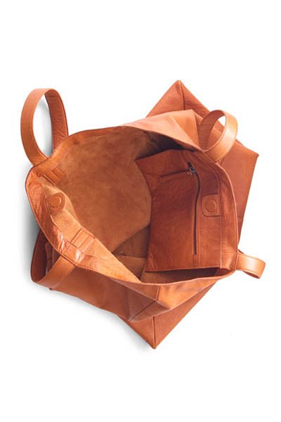 PREORDER Show Stopper - XL leather bag to hold sweater projects, blankets, and everything else - thespinninghand