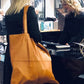 PREORDER Show Stopper - XL leather bag to hold sweater projects, blankets, and everything else - thespinninghand