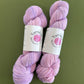 Purples and Pinks Hand Dyed Yarn - 246 yards per skein DK weight - thespinninghand