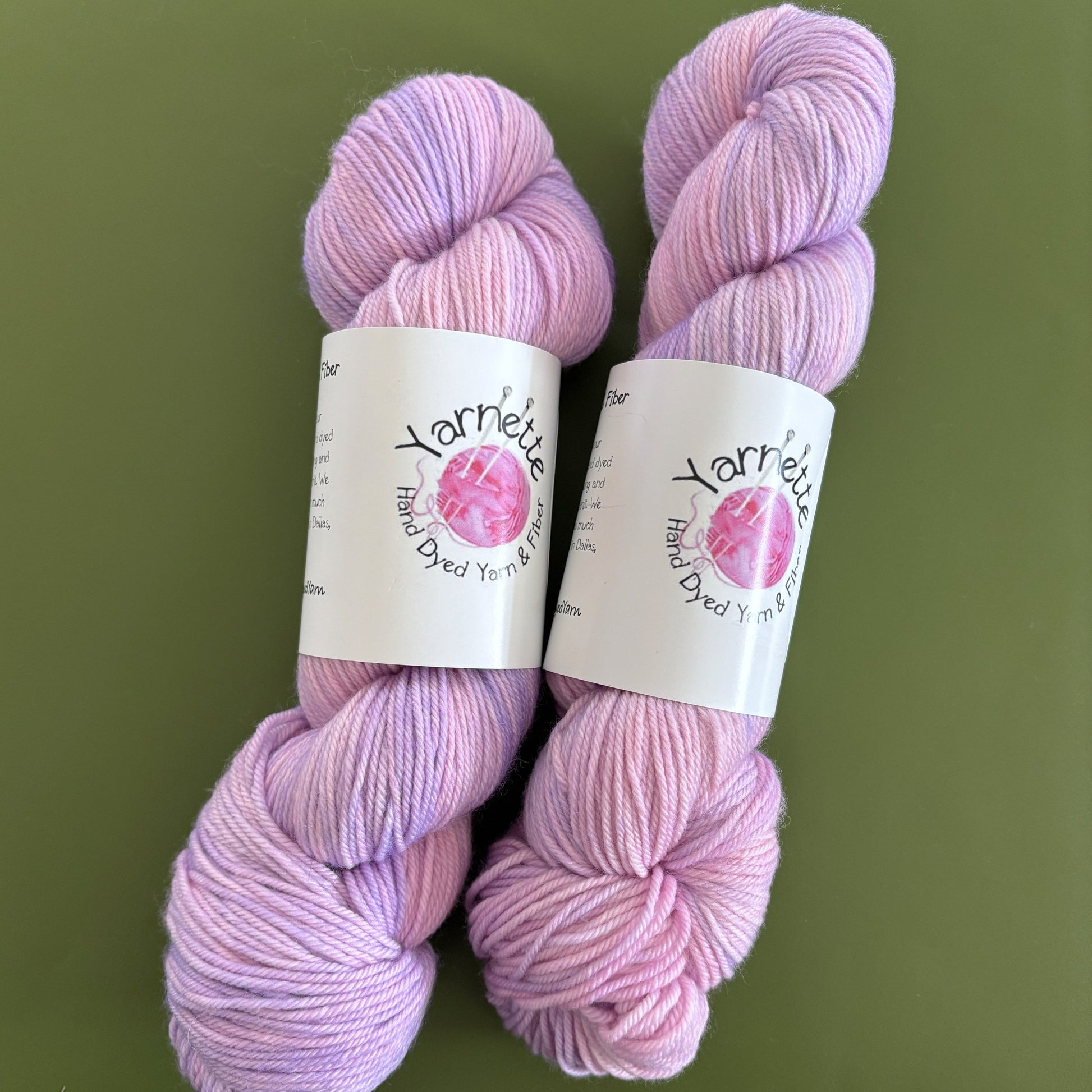 Purples and Pinks Hand Dyed Yarn - 246 yards per skein DK weight - thespinninghand