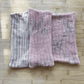 Silk cowl - gray and pink - adult size - thespinninghand