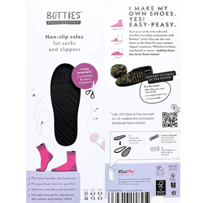 Slipper soles - crochet your own slippers with Botties kit - thespinninghand