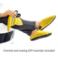 Slipper soles - crochet your own slippers with Botties kit - thespinninghand