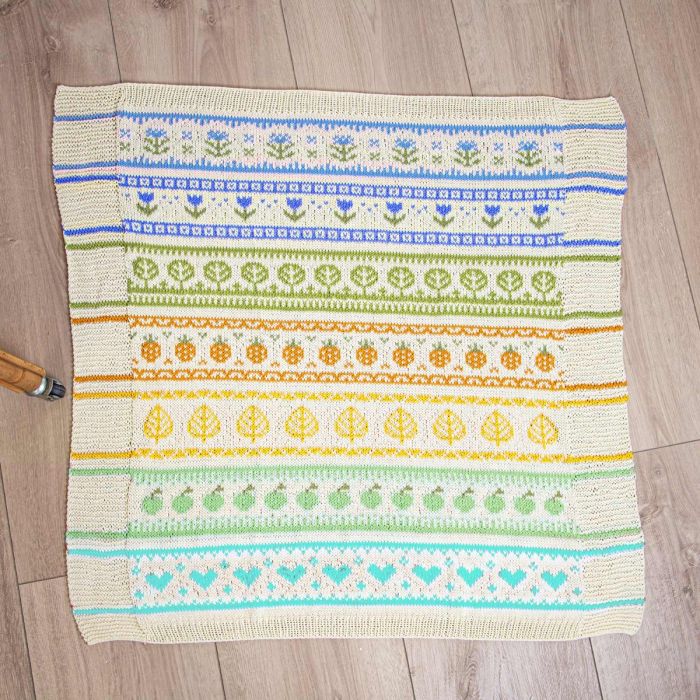 Spring Blanket KAL - Organic Cotton, Intermediate Level - thespinninghand