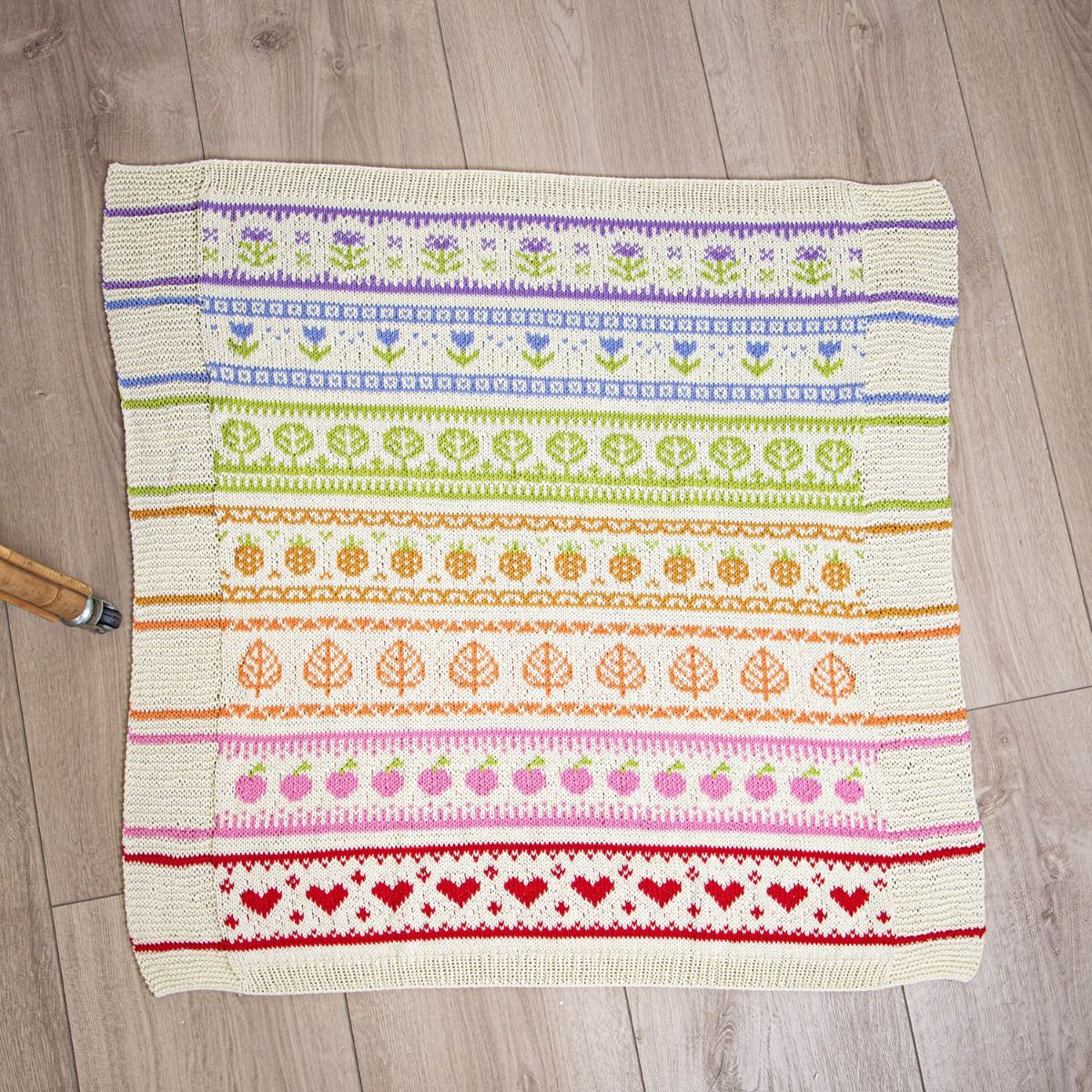 Spring Blanket KAL - Organic Cotton, Intermediate Level - thespinninghand