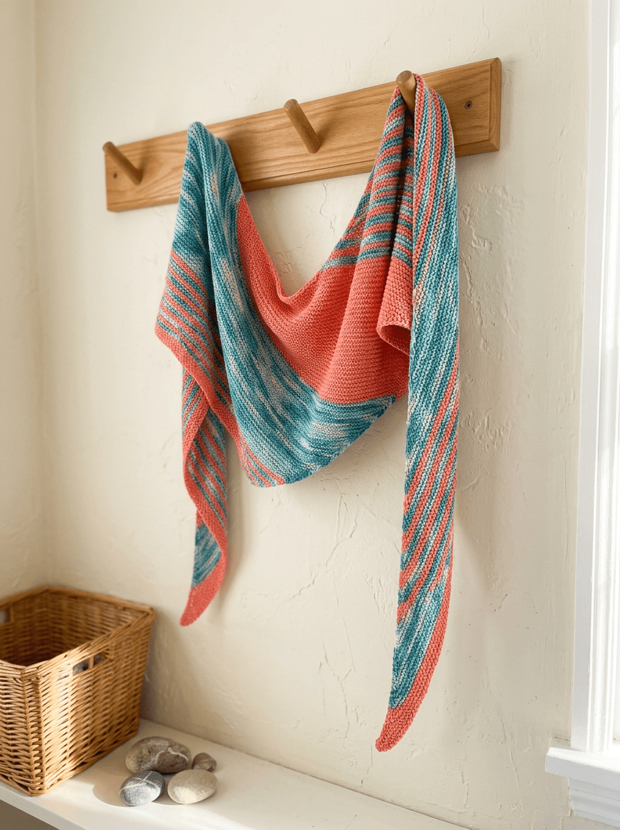 Summer Shawl Kit — Easy Shawl Pattern, 3 color choices - thespinninghand