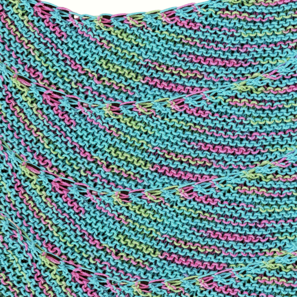 Summer Shawl Kit — Easy Shawl Pattern, 3 color choices - thespinninghand