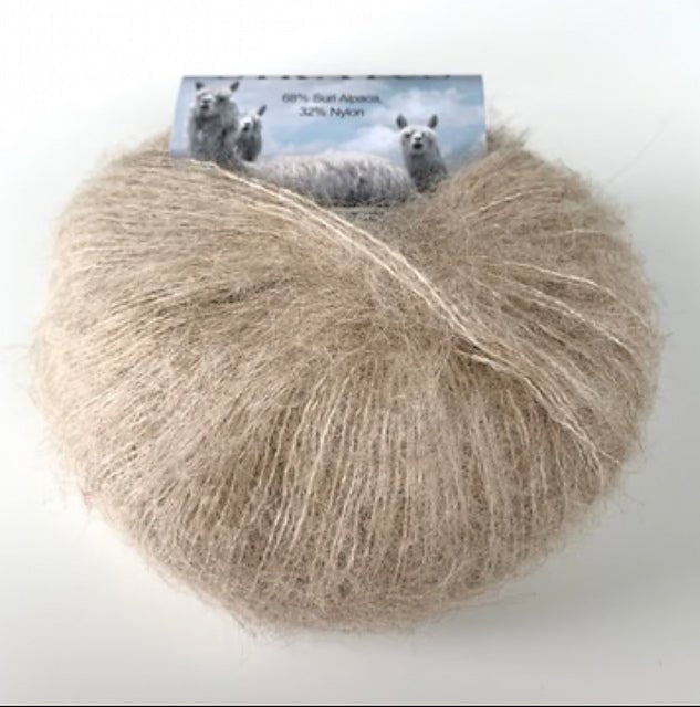 Suri Stratus - Alpaca Nylon Yarn, fuzzy sweater yarn - thespinninghand