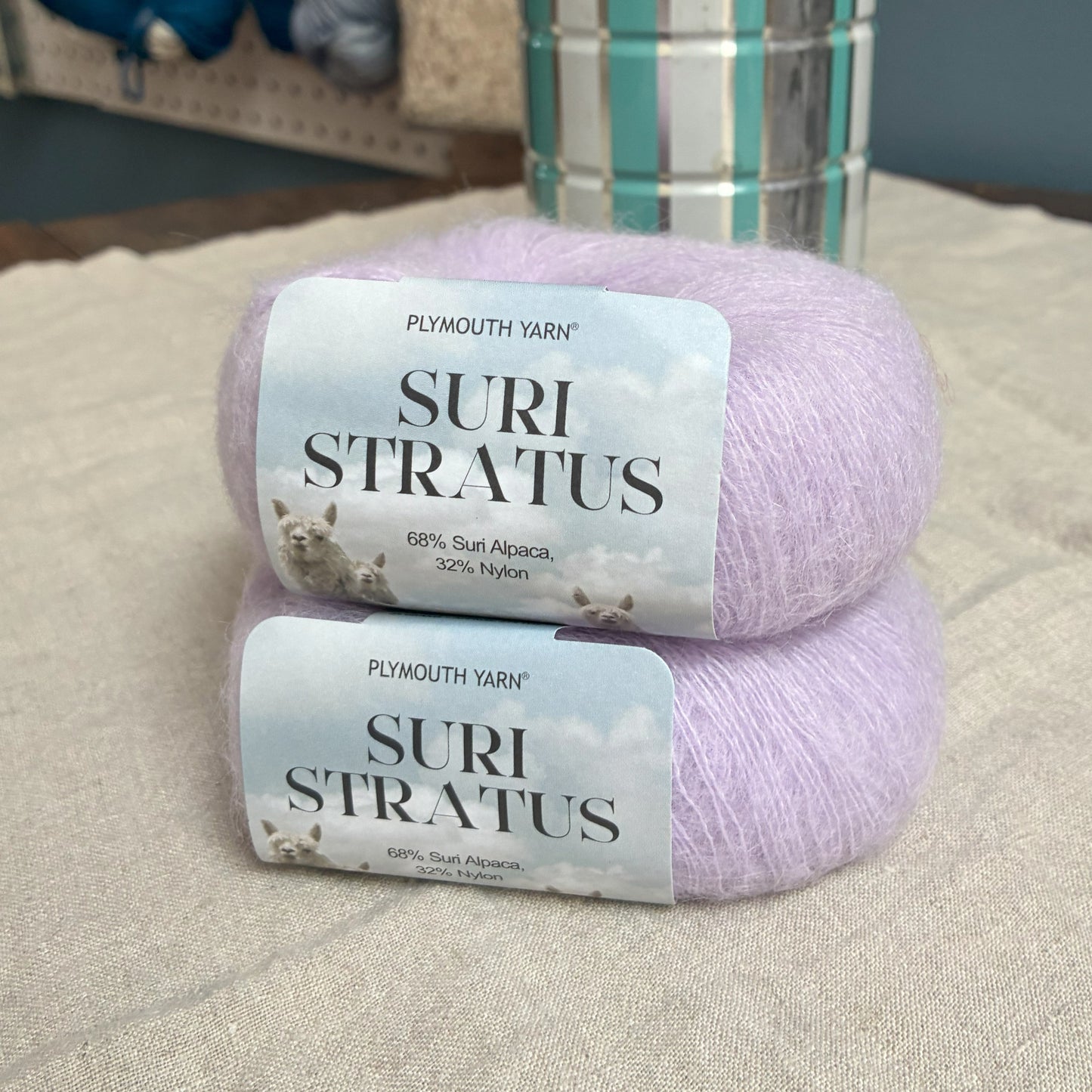 Suri Stratus - Alpaca Nylon Yarn, fuzzy sweater yarn - thespinninghand