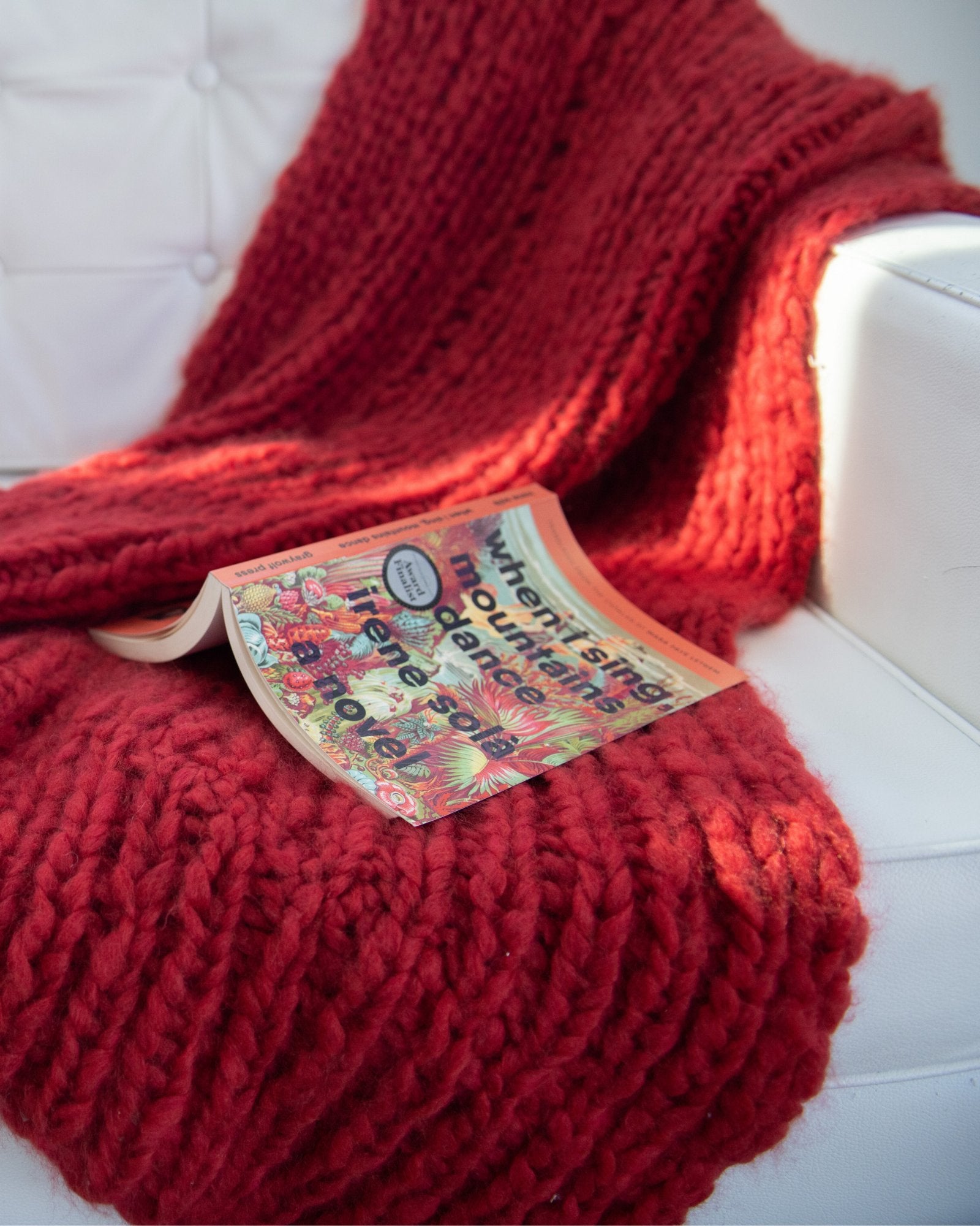 The Ultimate Cozy Cashmere Blanket Knitting Kit - thespinninghand