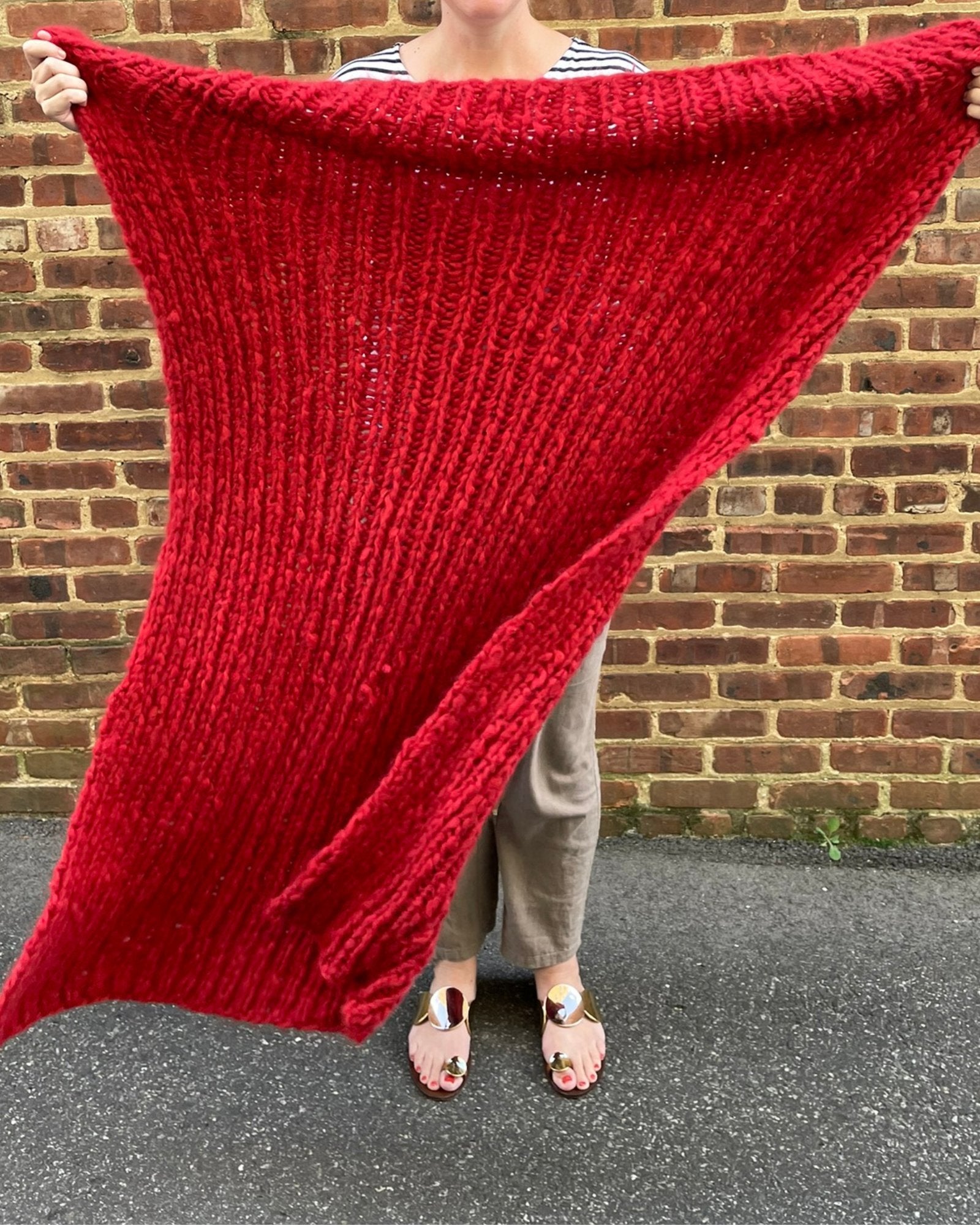 The Ultimate Cozy Cashmere Blanket Knitting Kit - thespinninghand