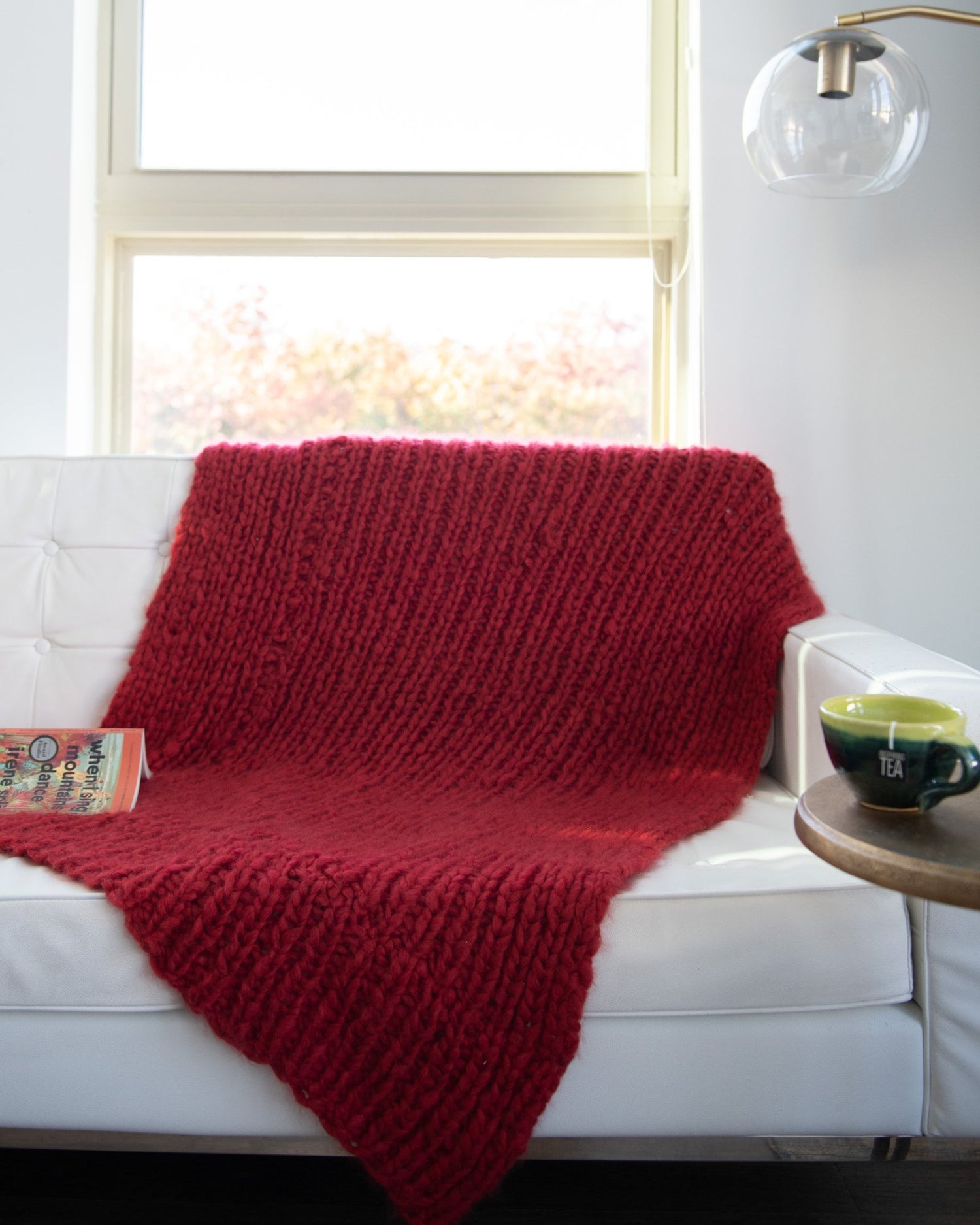 The Ultimate Cozy Cashmere Blanket Knitting Kit - thespinninghand