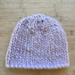 Wool Hat - hand knit pale lavender - adult size - thespinninghand