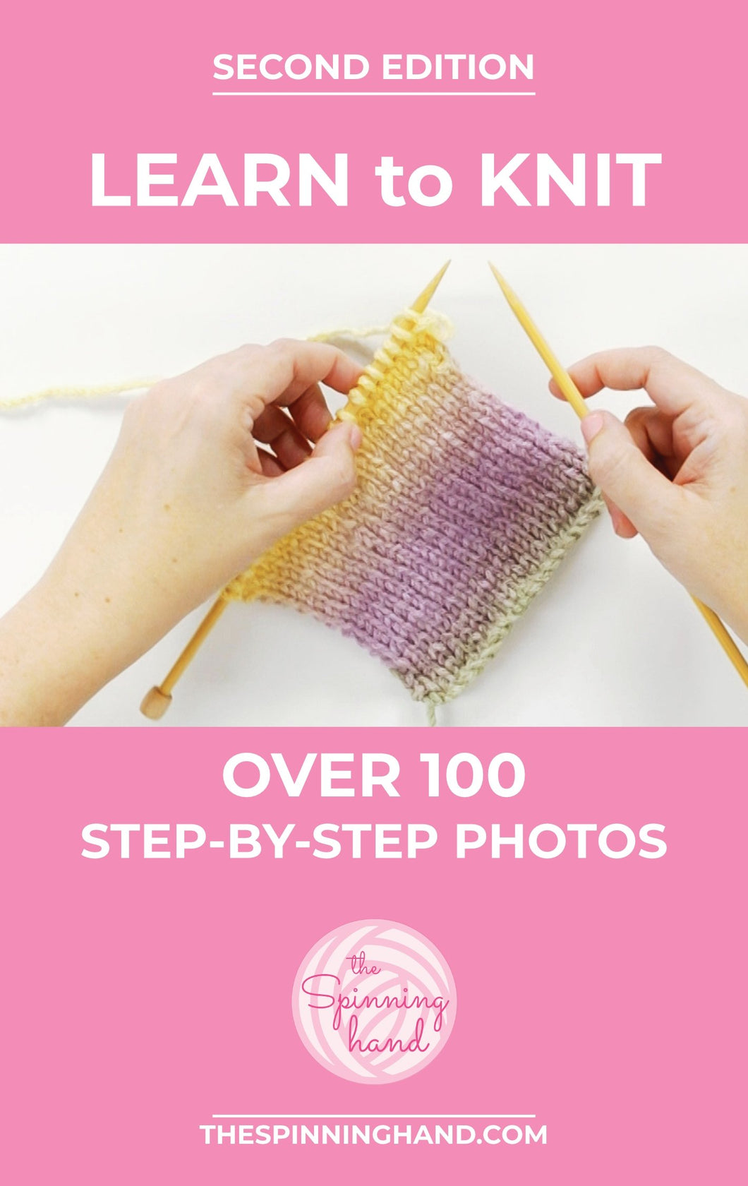 Learn to knit ebook - knitting - 100 pages knitting e-book - DIY how-to - knit ebook - PDF instant download - thespinninghand