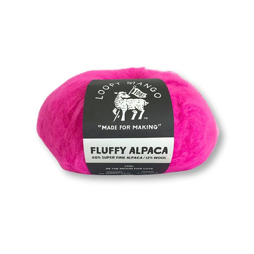 Loopy Mango Fluffy Alpaca - thespinninghand