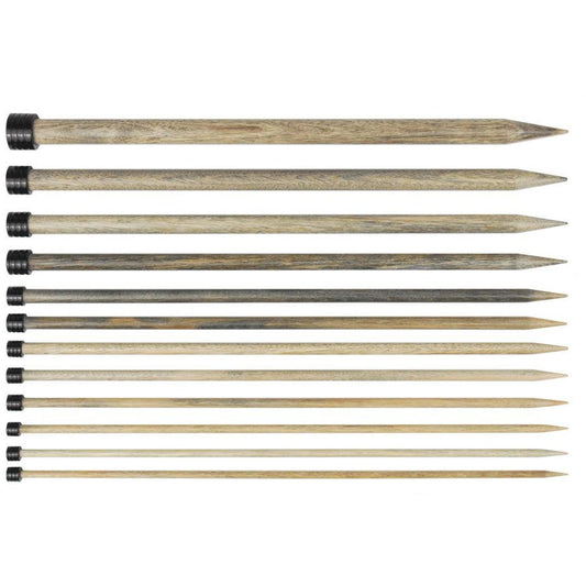 Lykke Single Point Knitting Needles - Driftwood or Indigo - 10 inches long - full size range - thespinninghand