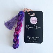 Load image into Gallery viewer, Spare Yarn Keychain | Stocking Stuffer for Knitters and Crocheters - thespinninghand
