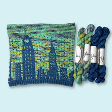 Load image into Gallery viewer, Starry Night in NYC | Cowl Knitting Pattern - thespinninghand

